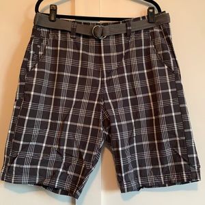 Men’s Plaid Cargo Shorts